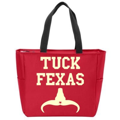 Tuck Fexas Horns Down Texas Zip Tote Bag