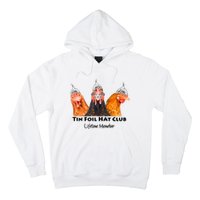 Tin Foil Hat Club Member Chickens Funny Conspiracy Theorist Hoodie