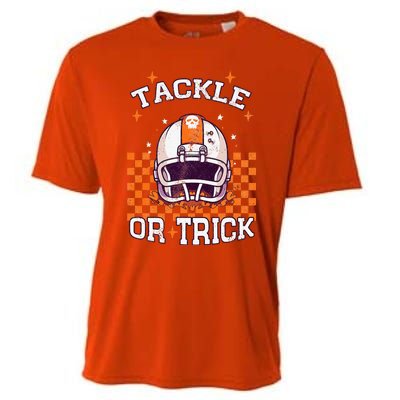 Tackle Football Halloween Spooky Sports Cooling Performance Crew T-Shirt