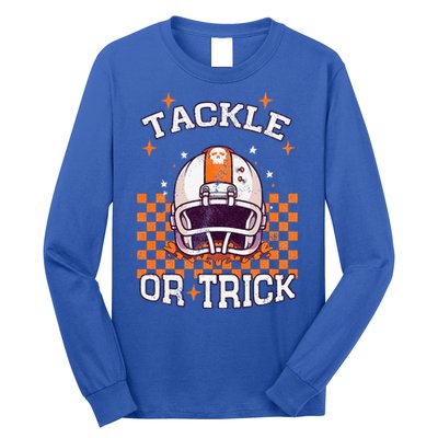 Tackle Football Halloween Spooky Sports Long Sleeve Shirt