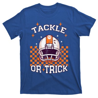 Tackle Football Halloween Spooky Sports T-Shirt