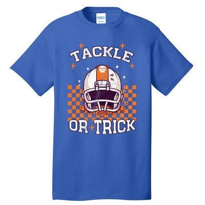 Tackle Football Halloween Spooky Sports Tall T-Shirt