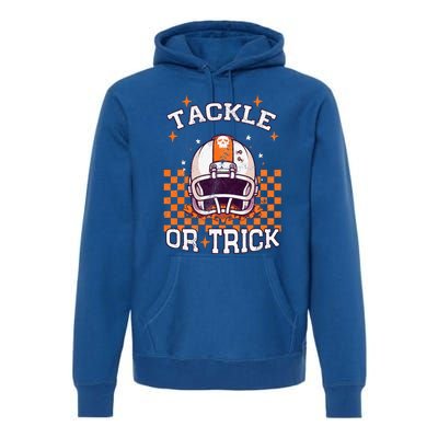 Tackle Football Halloween Spooky Sports Premium Hoodie