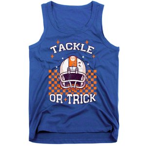 Tackle Football Halloween Spooky Sports Tank Top