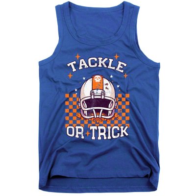 Tackle Football Halloween Spooky Sports Tank Top