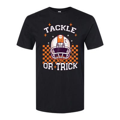 Tackle Football Halloween Spooky Sports Softstyle CVC T-Shirt