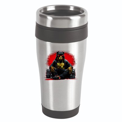Teddy Fashion Hip Hop Bear Music Trap Rap 16oz Travel Tumbler