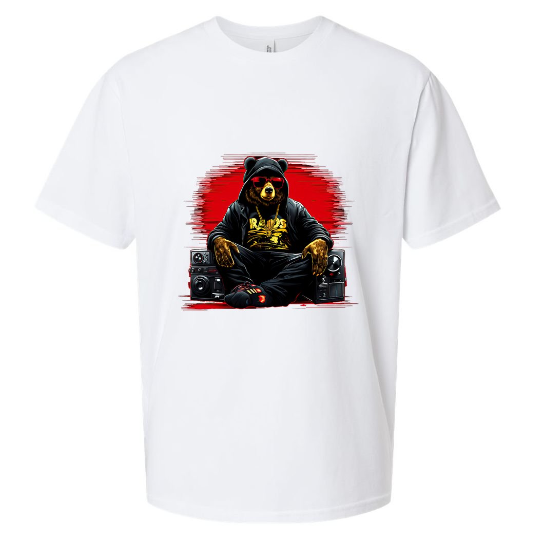 Teddy Fashion Hip Hop Bear Music Trap Rap Sueded Cloud Jersey T-Shirt