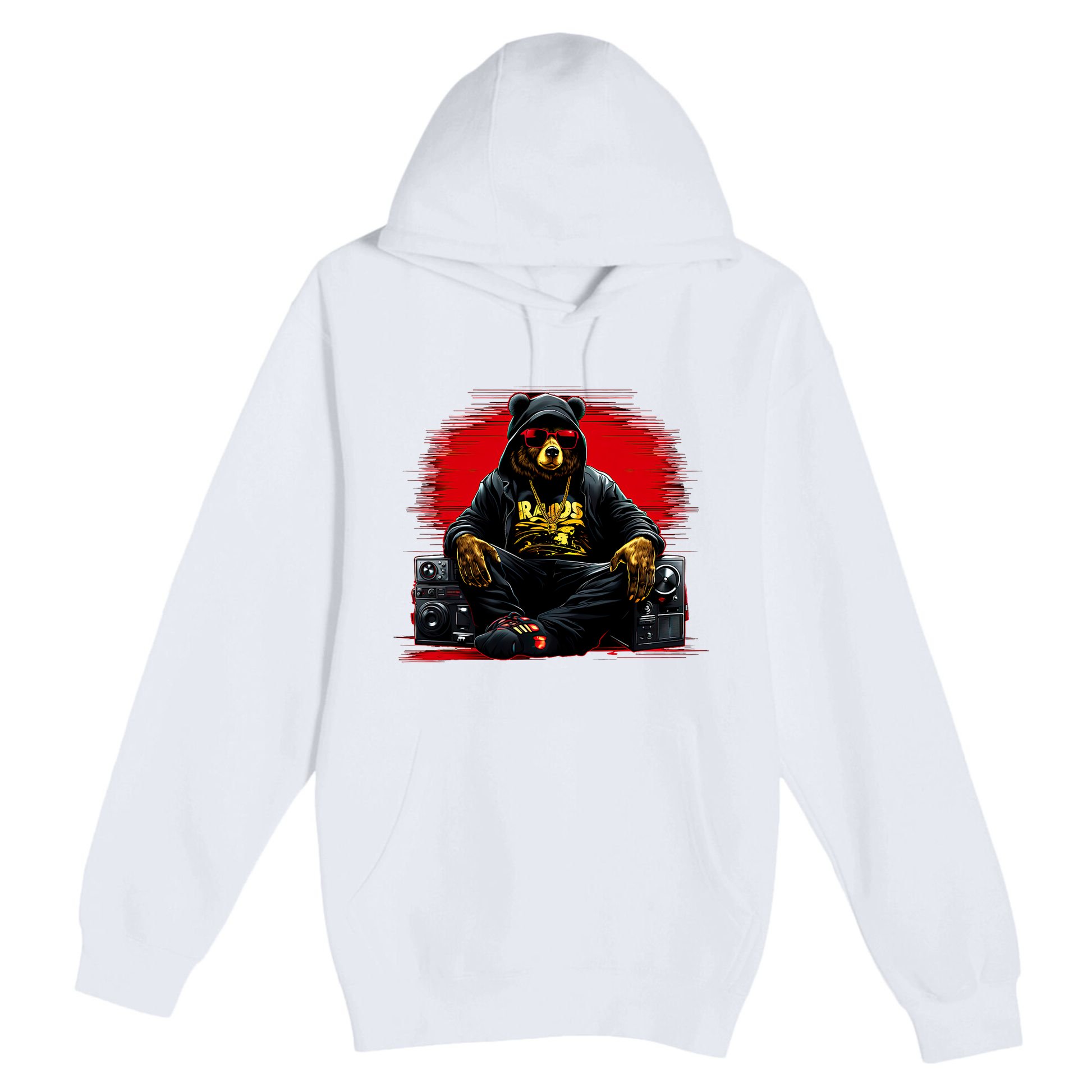Teddy Fashion Hip Hop Bear Music Trap Rap Premium Pullover Hoodie