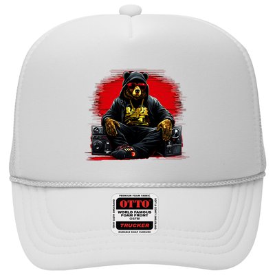 Teddy Fashion Hip Hop Bear Music Trap Rap Trucker Hat
