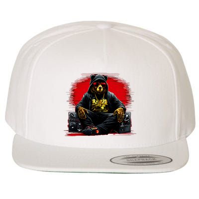 Teddy Fashion Hip Hop Bear Music Trap Rap Wool Snapback Cap