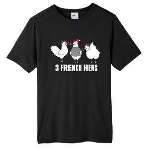 Three French Hens Christmas Gift Tall Fusion ChromaSoft Performance T-Shirt