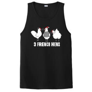 Three French Hens Christmas Gift PosiCharge Competitor Tank