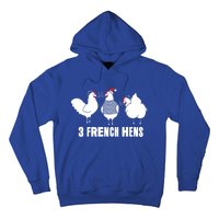 Three French Hens Christmas Gift Hoodie