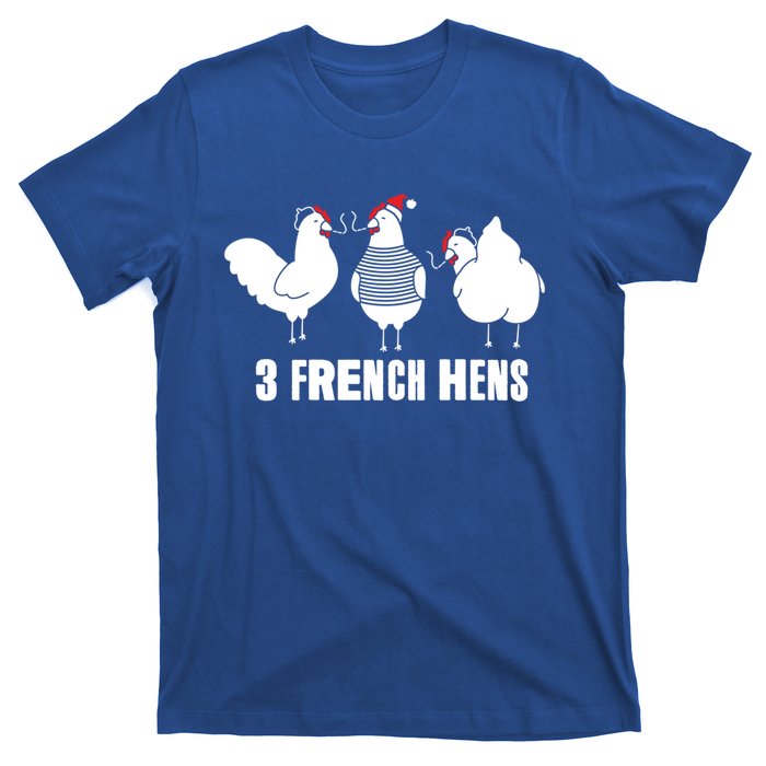 Three French Hens Christmas Gift T-Shirt