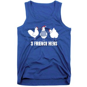 Three French Hens Christmas Gift Tank Top