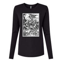 The Four Horsemen Of The Apocalypse By Albrecht Durer Womens Cotton Relaxed Long Sleeve T-Shirt