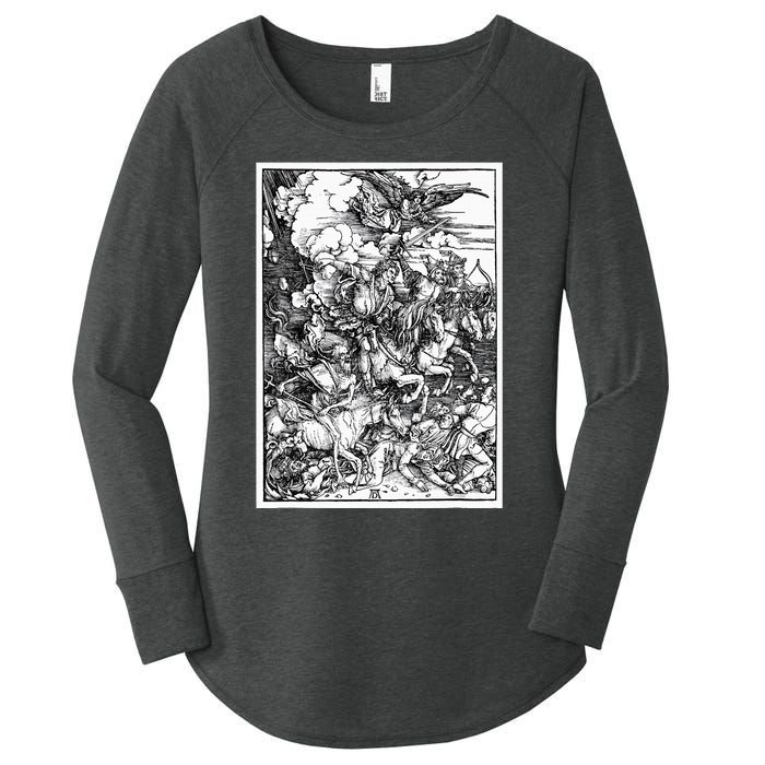 The Four Horsemen Of The Apocalypse By Albrecht Durer Women's Perfect Tri Tunic Long Sleeve Shirt