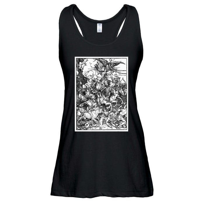 The Four Horsemen Of The Apocalypse By Albrecht Durer Ladies Essential Flowy Tank