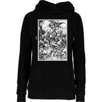 The Four Horsemen Of The Apocalypse By Albrecht Durer Womens Funnel Neck Pullover Hood