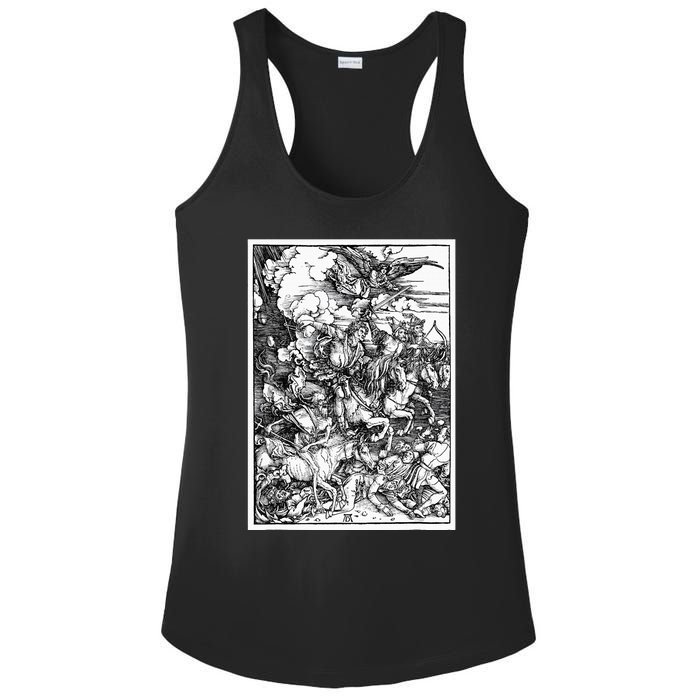 The Four Horsemen Of The Apocalypse By Albrecht Durer Ladies PosiCharge Competitor Racerback Tank