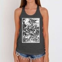 The Four Horsemen Of The Apocalypse By Albrecht Durer Women's Knotted Racerback Tank