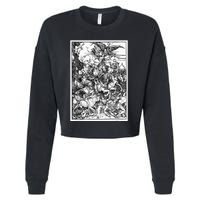 The Four Horsemen Of The Apocalypse By Albrecht Durer Cropped Pullover Crew