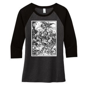 The Four Horsemen Of The Apocalypse By Albrecht Durer Women's Tri-Blend 3/4-Sleeve Raglan Shirt