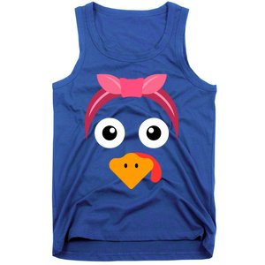 Turkey Face Headband Running Pilgrim Trot Thanksgiving Gift Tank Top