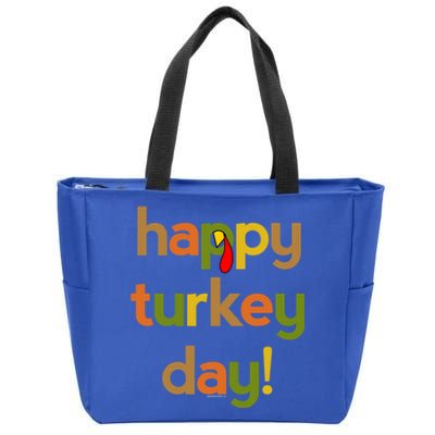 Thanksgiving For Happy Turkey Day Fall Thankful Great Gift Zip Tote Bag