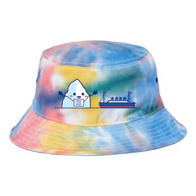 Titanic Free Hug Humor Tie Dye Newport Bucket Hat