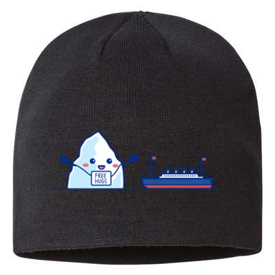 Titanic Free Hug Humor Sustainable Beanie