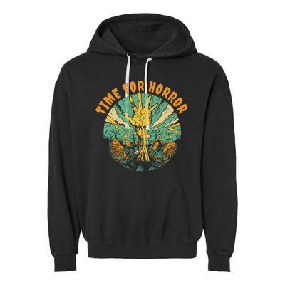 Time For Horror Zombie Garment-Dyed Fleece Hoodie