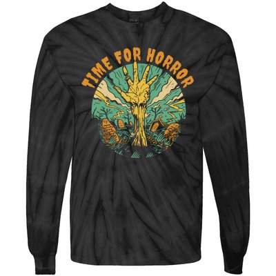 Time For Horror Zombie Tie-Dye Long Sleeve Shirt