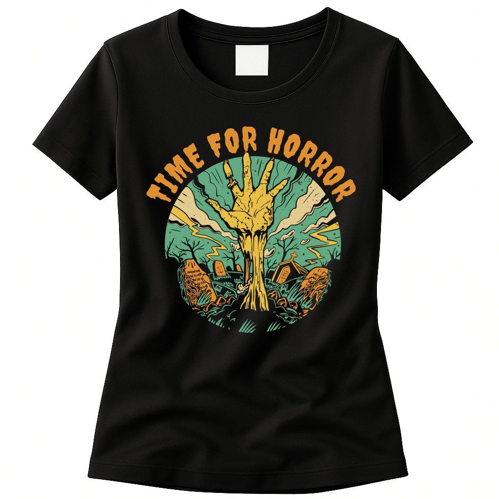 Time For Horror Zombie Womens T-Shirt