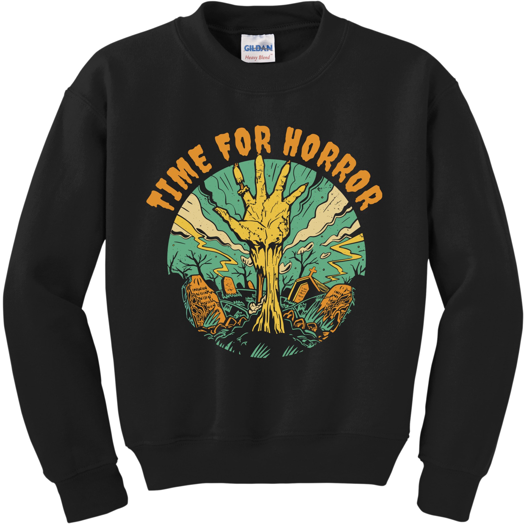 Time For Horror Zombie Kids Sweatshirt