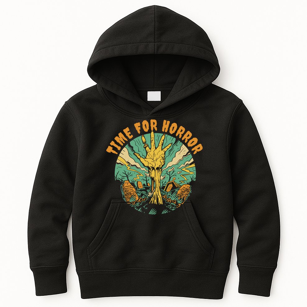 Time For Horror Zombie Kids Hoodie