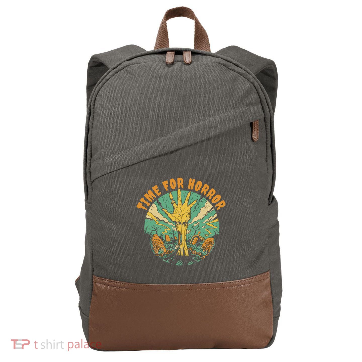 Time For Horror Zombie Cotton Canvas Backpack