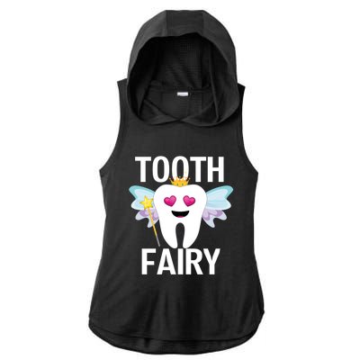 Tooth Fairy Halloween Costume Funny Gift Ladies PosiCharge Tri-Blend Wicking Draft Hoodie Tank