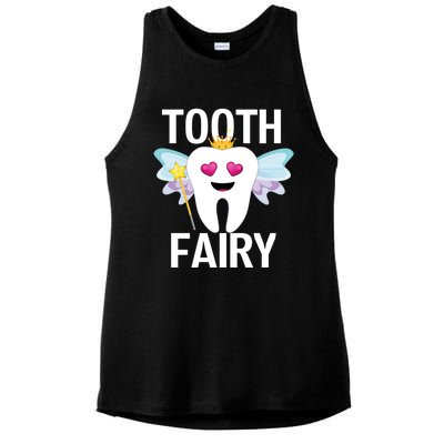 Tooth Fairy Halloween Costume Funny Gift Ladies PosiCharge Tri-Blend Wicking Tank