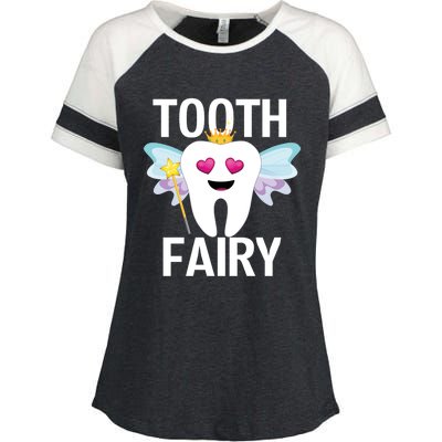 Tooth Fairy Halloween Costume Funny Gift Enza Ladies Jersey Colorblock Tee