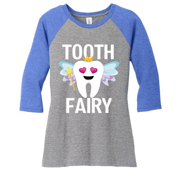 Tooth Fairy Halloween Costume Funny Gift Women's Tri-Blend 3/4-Sleeve Raglan Shirt