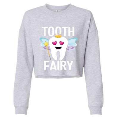 Tooth Fairy Halloween Costume Funny Gift Cropped Pullover Crew