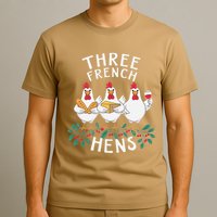 Three French Hens 12 Days Christmas Song Funny Xmas T-Shirt