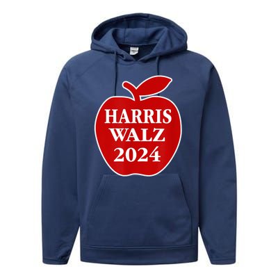 Teachers For Harris Walz 2024 Back To School Performance Fleece Hoodie