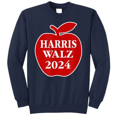 Teachers For Harris Walz 2024 Back To School Tall Sweatshirt