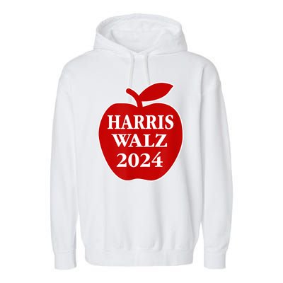 Teachers For Harris Walz 2024 Back To School Garment-Dyed Fleece Hoodie