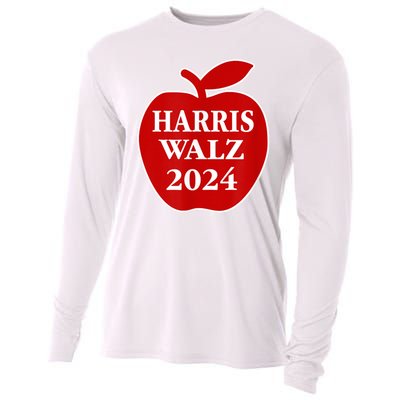 Teachers For Harris Walz 2024 Back To School Cooling Performance Long Sleeve Crew