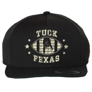 Tuck Fexas Horns Down Funny Beat Texas Wool Snapback Cap