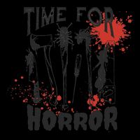 Time For Horror Scary Halloween Drawstring Bag